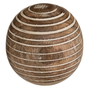 Boule déco "Nam nam" - manguier - D8 cm