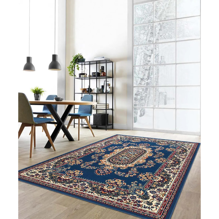 Tappeto Salotto Stile Persiano Azzurro