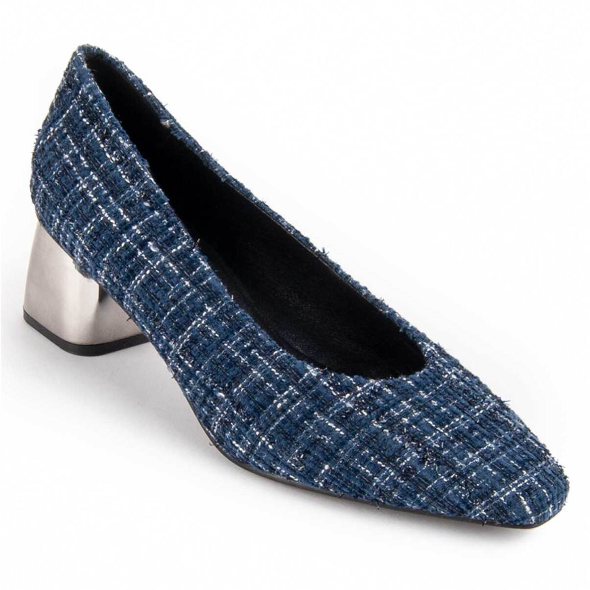 Zapato De Tacón - Azul - Altura: 5 Cm