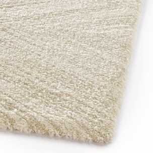 Tapis salon et chambre tissé motif faux uni NIMI