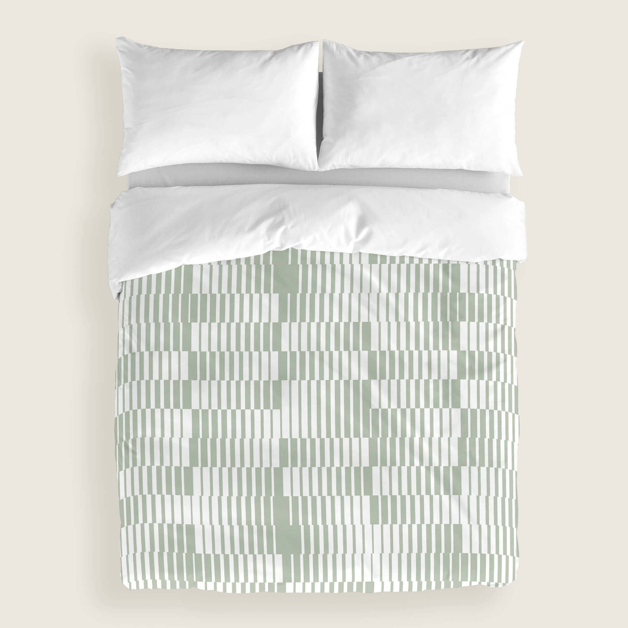 Funda Nórdica Estampada - Cierre Solapa - 100% Algodón - Incluye 1/2 Fundas de Almohada - Marcos Green