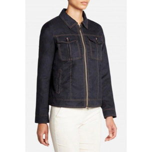 Chaqueta Mujer de la marca GEOX  modelo W LICENA SHORT JKT AZUL