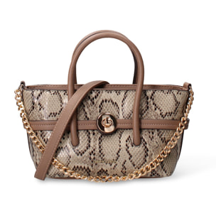 Borsa a mano da donna - Modello Eris Elite - Pelle vegana PU - 25.0 x 14.0 x 10.0 cm