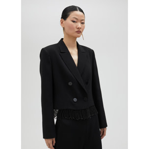 Blazer cropped nero