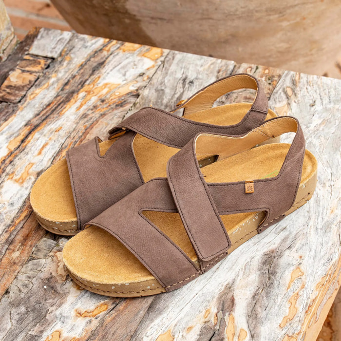 Sandalias N5799 NOBUCK LAVADO CREAM / BALANCE color Cream