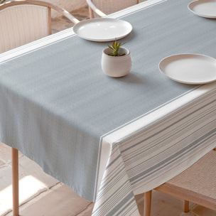 Nappe imprimée anti-tâches EDEN BLEU