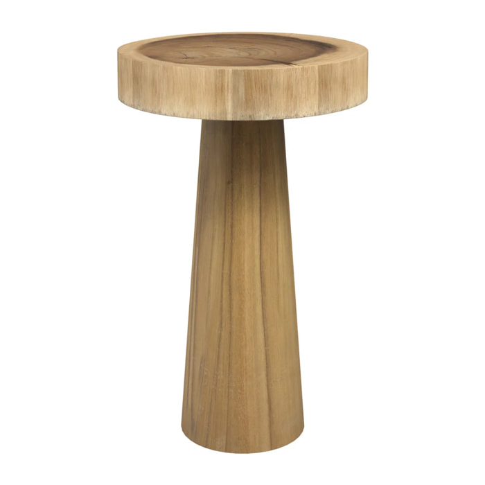Table d'appoint ronde en bois de suar D35 cm - Janah