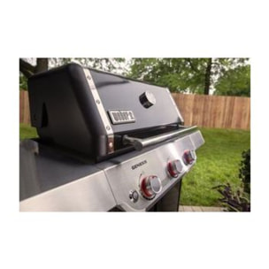 Barbecue gaz WEBER Genesis E-315 noir inox 3 brûleurs sur chariot, 68x48 cm