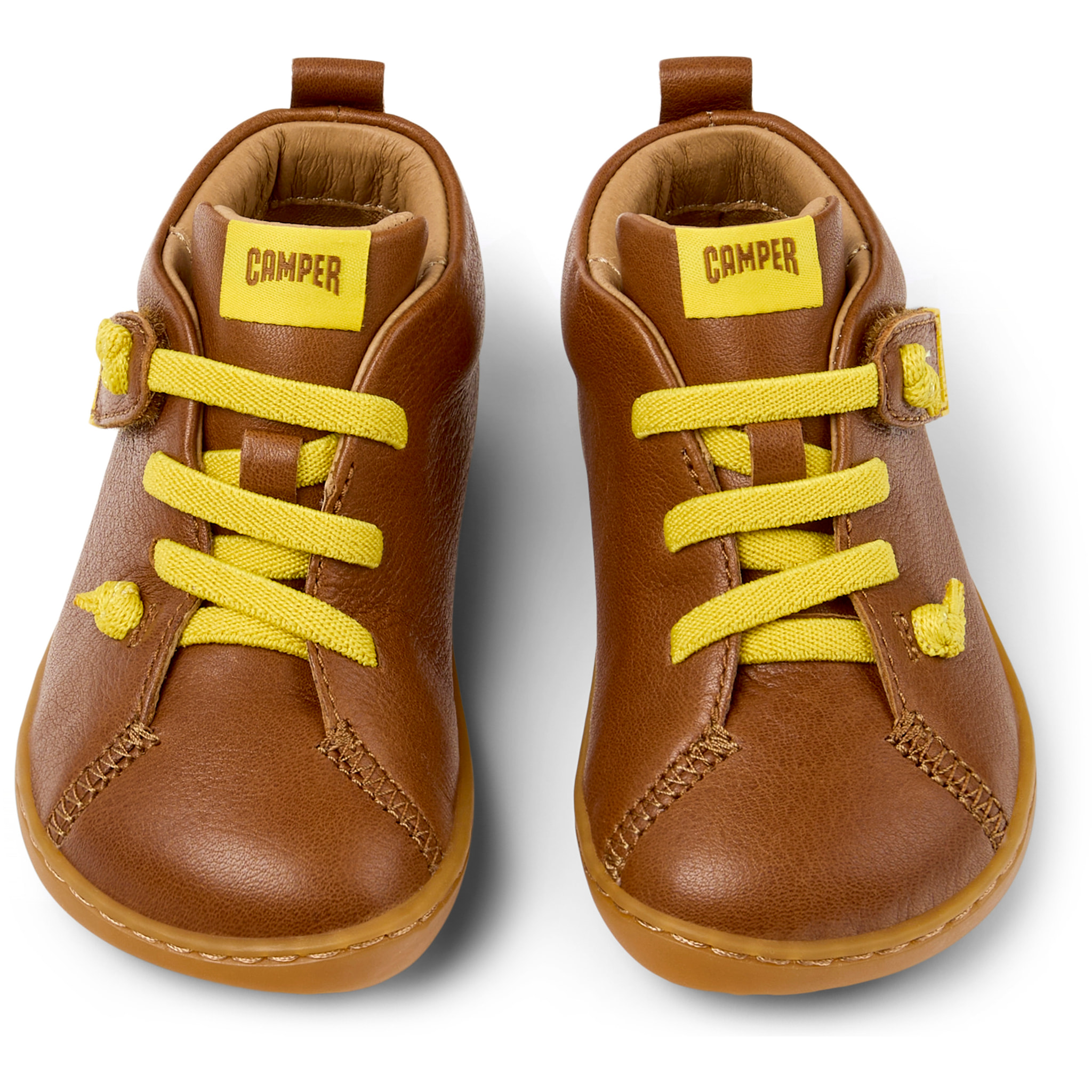 Zapatillas - CAMPER Peu Cami - Marron - Cuero liso