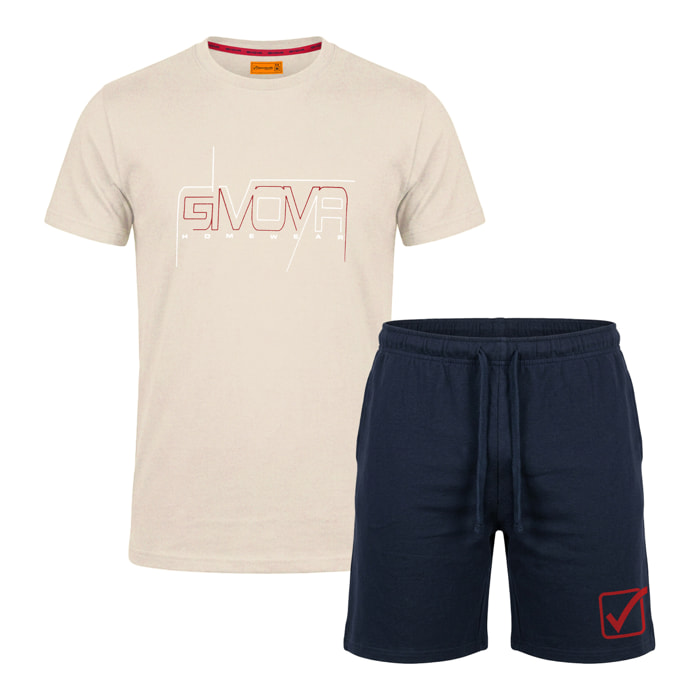 Completo Homewear Uomo Corto GIVOVA Cotone