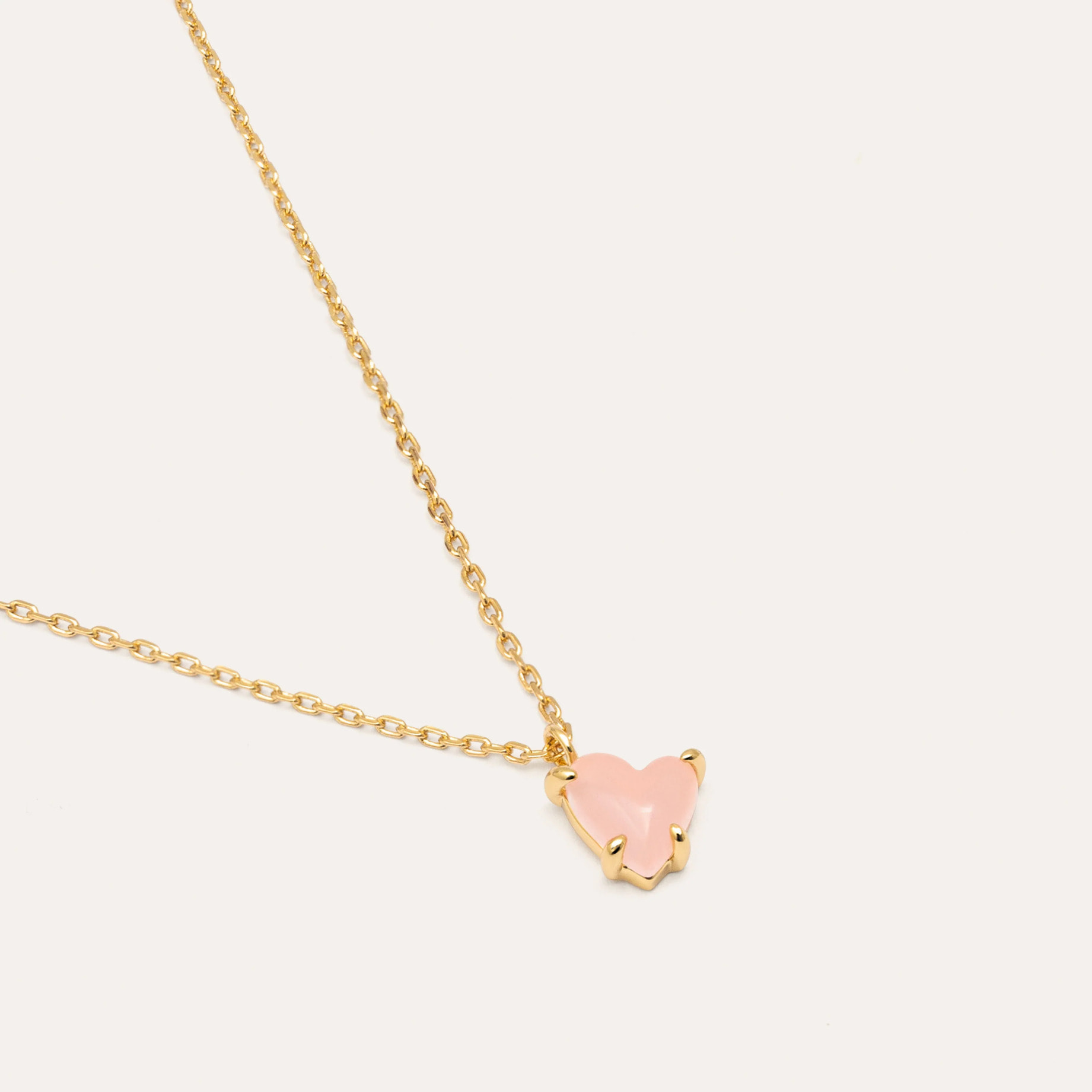 Collana Lovely Pink Heart Placcato Oro