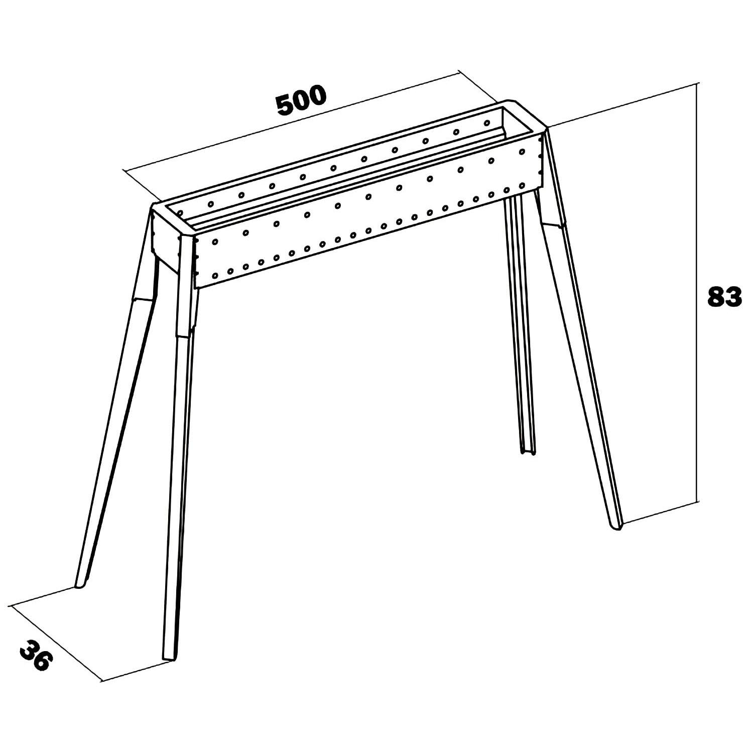 Miami - Cuocispiedini portatile acciaio inox canalina cuoci arrosticini alimentata carbonella legna bbq pieghevole 50cm