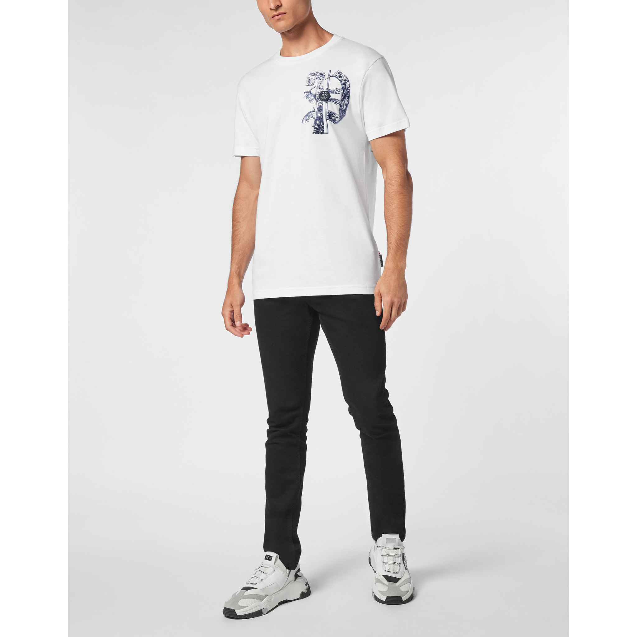 PHILIPP PLEIN T-Shirt Round Neck SKULL