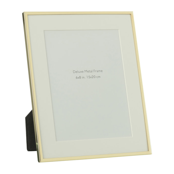 J-Line cadre photo Passe Partout Bord Fin - métal - or - large - 2 pcs