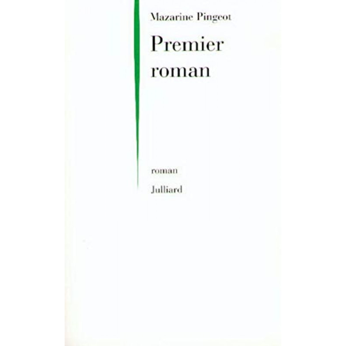 Pingeot, Mazarine | Premier Roman | Livre d'occasion