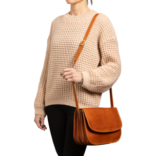 Borsa a tracolla  da donna In Vera pelle Made in Italy 27x20x12 cm