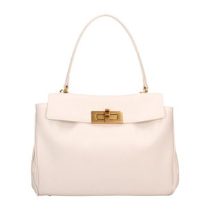 Borsa a mano da donna Made in Italy - Modello Padova - 100% pelle - 28.0 x 19.0 x 8.0 cm