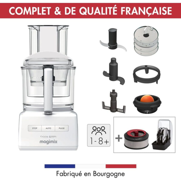 Robot multifonction MAGIMIX CS 5200 XL Premium Blanc