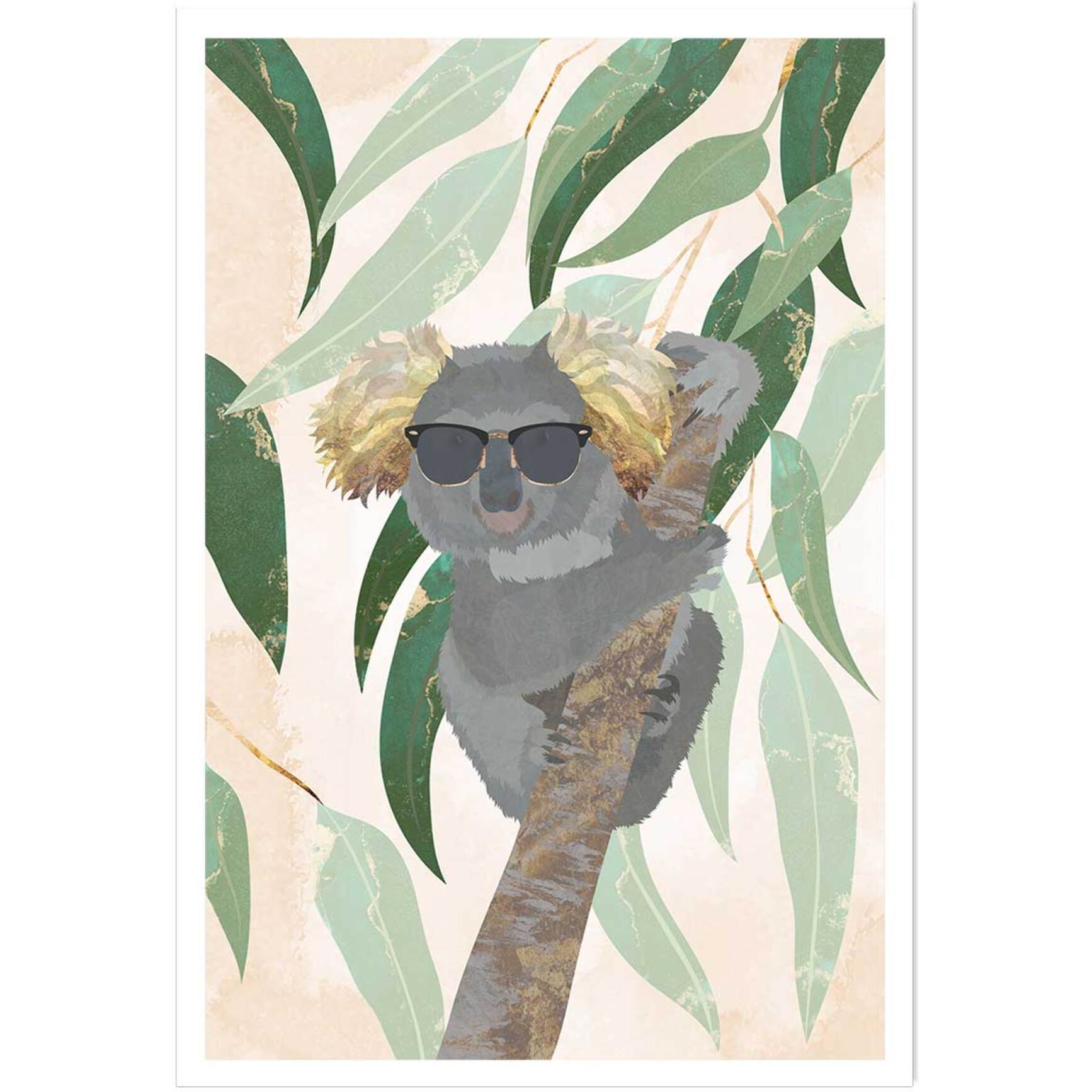 Affiche enfant cool koala  Affiche seule