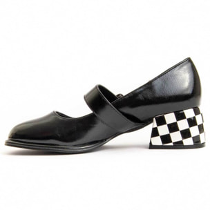 Zapato De Tacón - Negro - Altura: 5 Cm