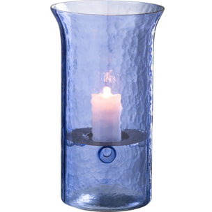 J-Line photophore Tarifa Smal - verre - bleu - large