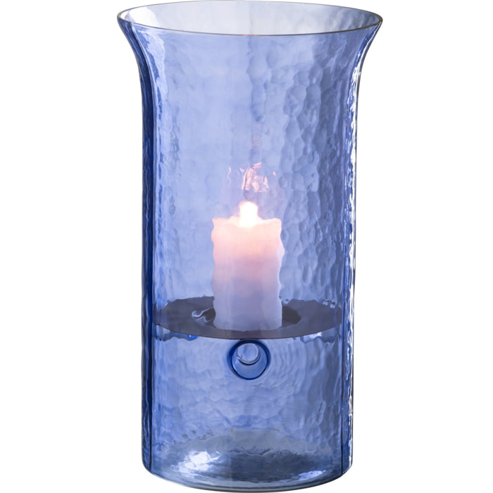 J-Line photophore Tarifa Smal - verre - bleu - large
