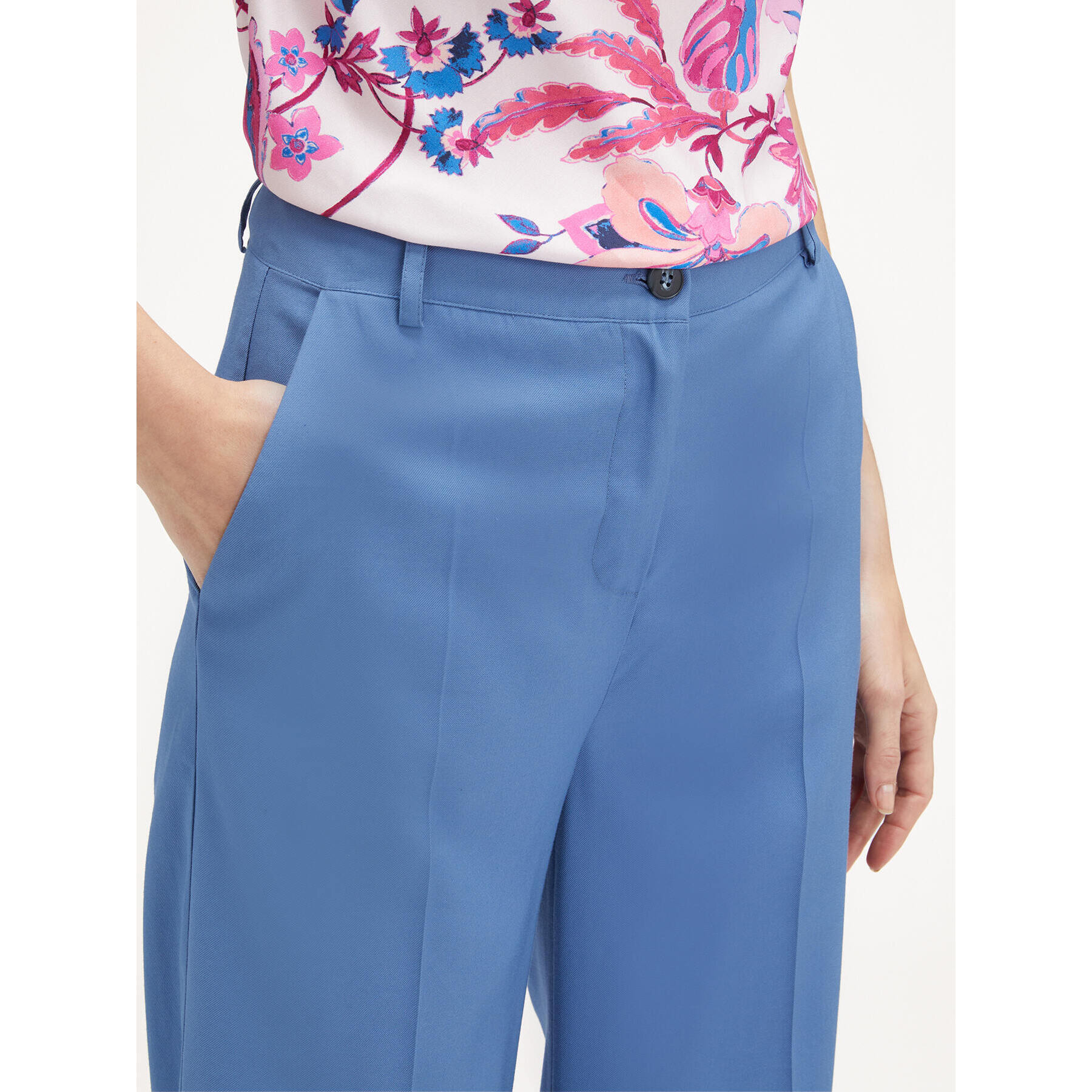 Motivi - Pantaloni palazzo fluidi - Blu