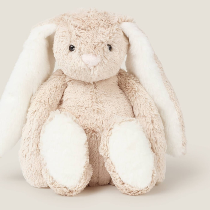 Muñeco de peluche conejito Carfi color gris piedra oscuro