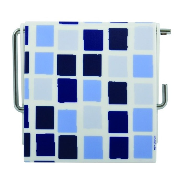 Porte rouleau papier wc Mural MOSAIKO Bleu MSV