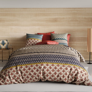 Parure Housse De Couette + 1 taie 100% coton 71fils Manille