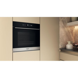 Four encastrable fonction vapeur WHIRLPOOL WOI5S8PM1SXAF - Pyrolyse, 6ème Sens, Vapeur SteamSense, Air Fry