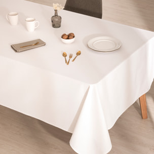 Nappe imprimée anti-tâches KAHU BLANC