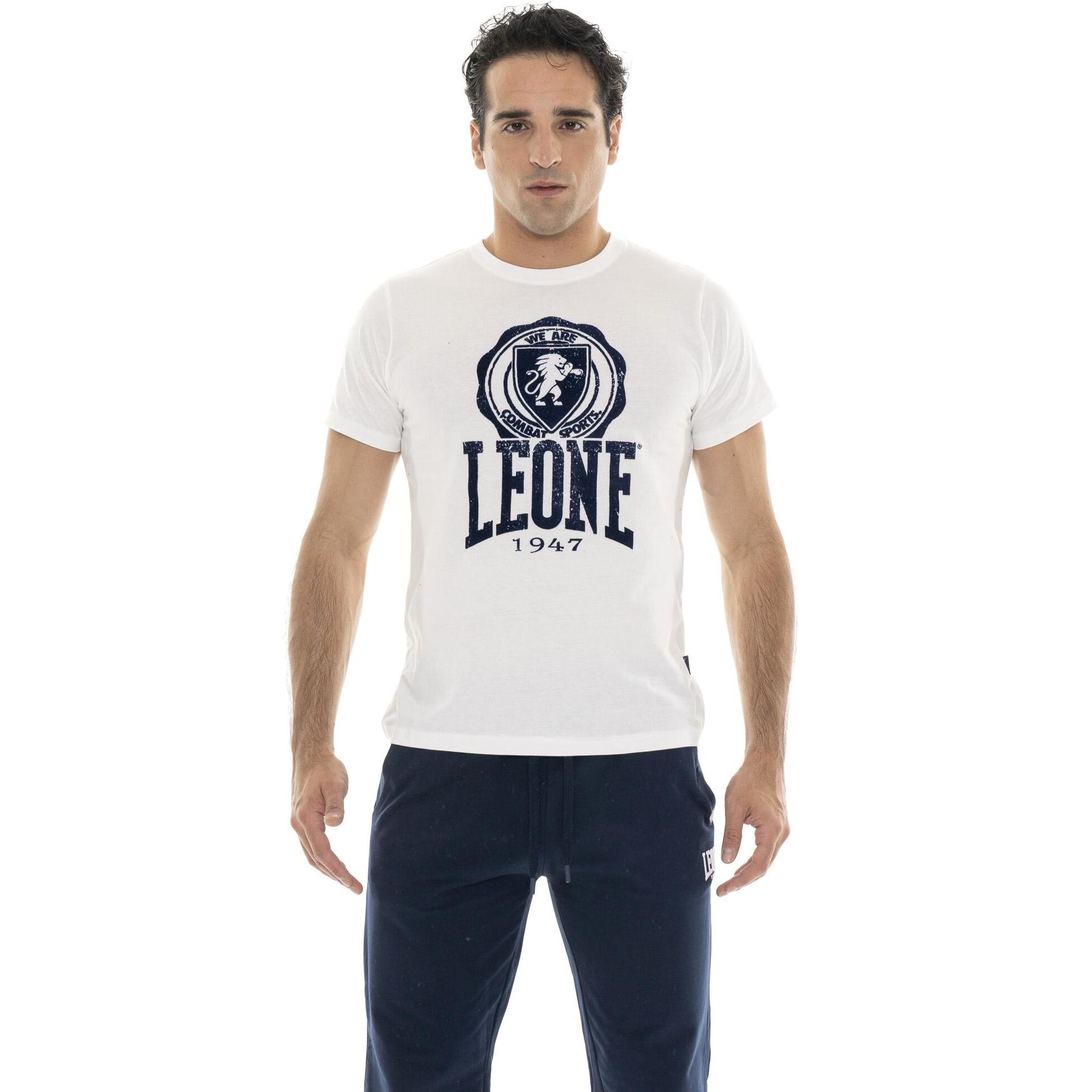 T-shirt da uomo a maniche in denim 'Indaco'