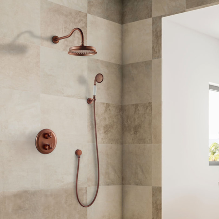 Robinet douche encastrable rétro Paini Lady's auburn