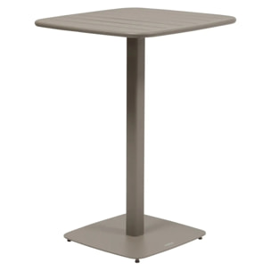 Table haute de jardin 2 places Alegoria 70x70cm café