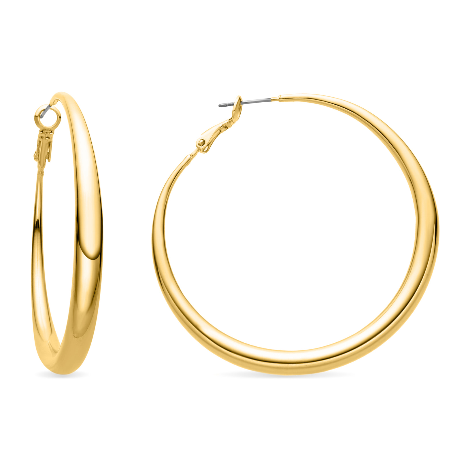 Pendientes de 54mm de diámetro acabado oro amarillo de 18k