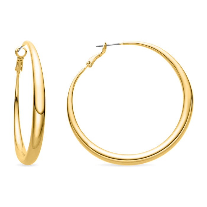Pendientes de 54mm de diámetro acabado oro amarillo de 18k