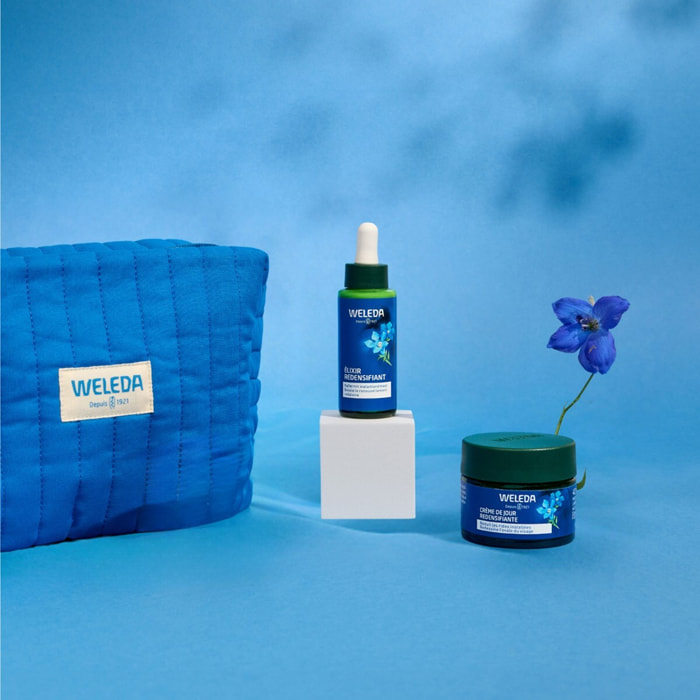 WELEDA - TROUSSE VISAGE GENTIANE BLEUE : Crème de Jour + Elixir - 40+30ml