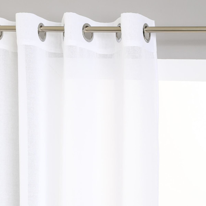 Voilage "Etamine" blanc 140x240cm