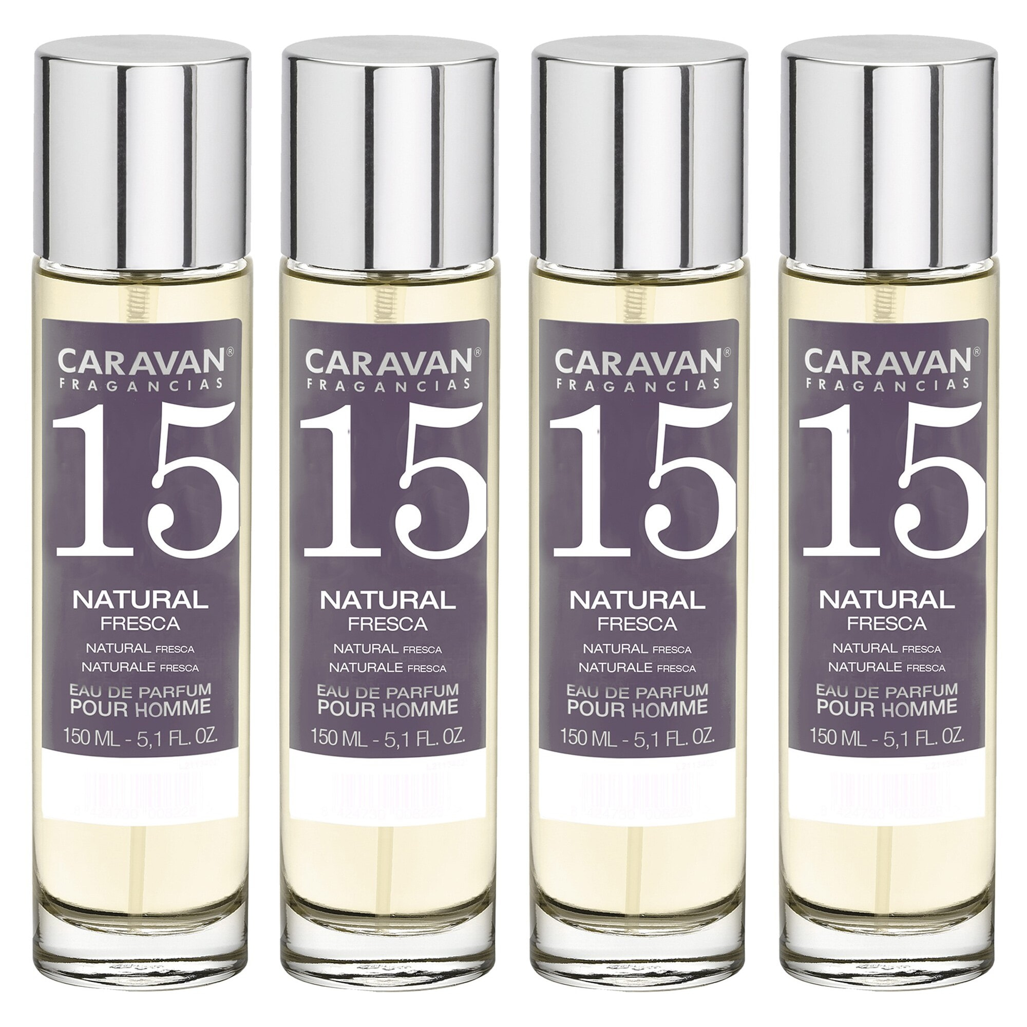 Caravan fragancias set de 4 frascos perfume de hombre nº15, de 150 ml