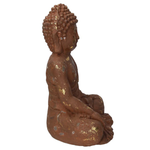 Buddha in resina bronzo cm28x19,5h38
