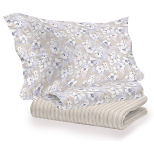 Completo letto indie beige in cotone 100% cotone