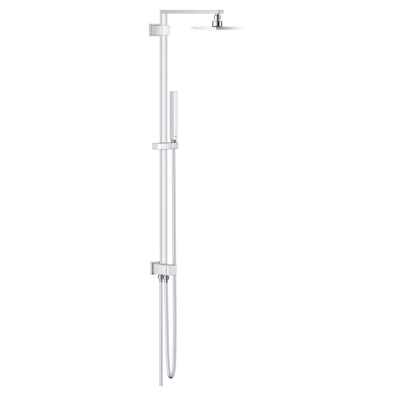 GROHE Système de douche avec inverseur manuel, barre, douche de tête Ø 15 cm, flexible et douchette stick