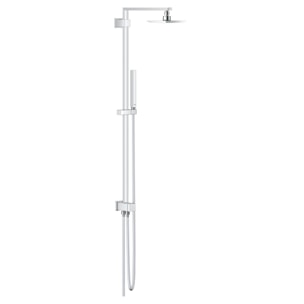 GROHE Système de douche avec inverseur manuel, barre, douche de tête Ø 15 cm, flexible et douchette stick