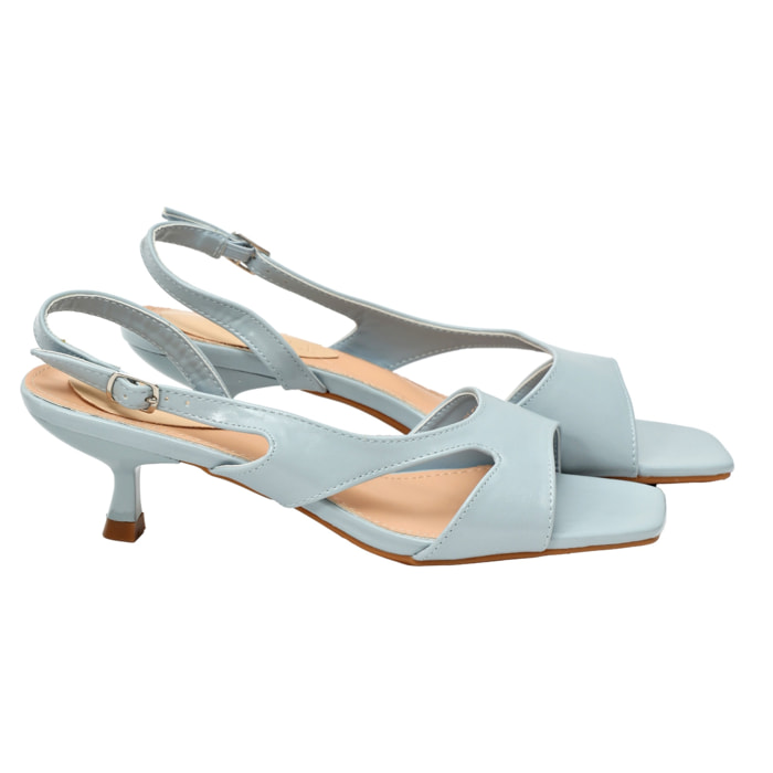 Sandali cinturino regolabile - tacco 6,0 cm