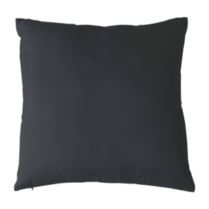 Coussin uni et déhoussable - Gris Foncé