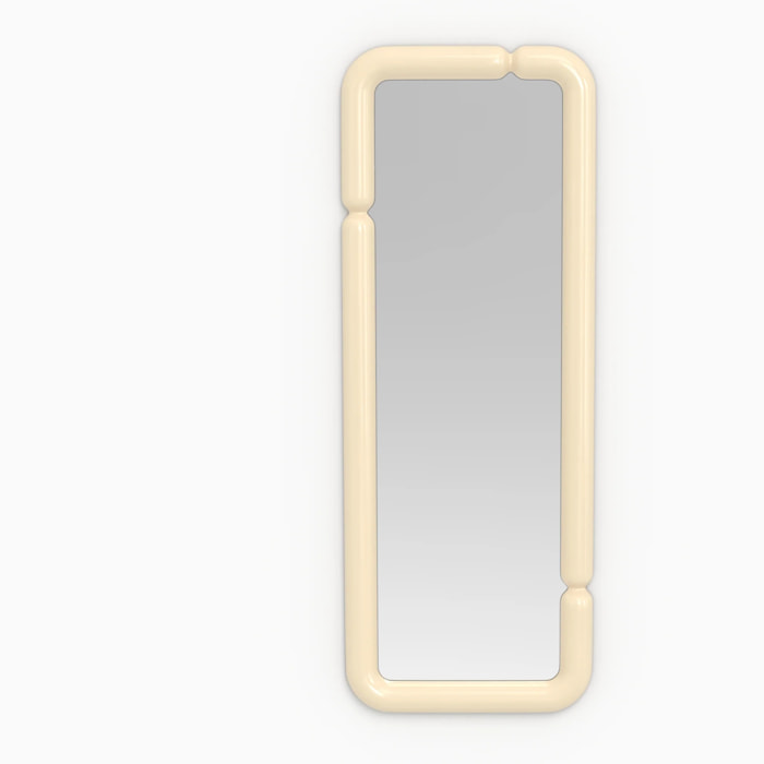 Miroir rectangulaire laqué blanc 160 x 60 cm - Silk