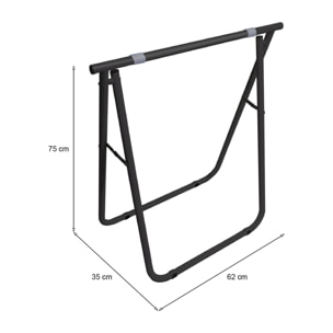 Cavalletto Osimo, Complemento d'arredo, Articolo decorativo, Accessorio d'arredo, 62x35 h75 cm, Ardesia