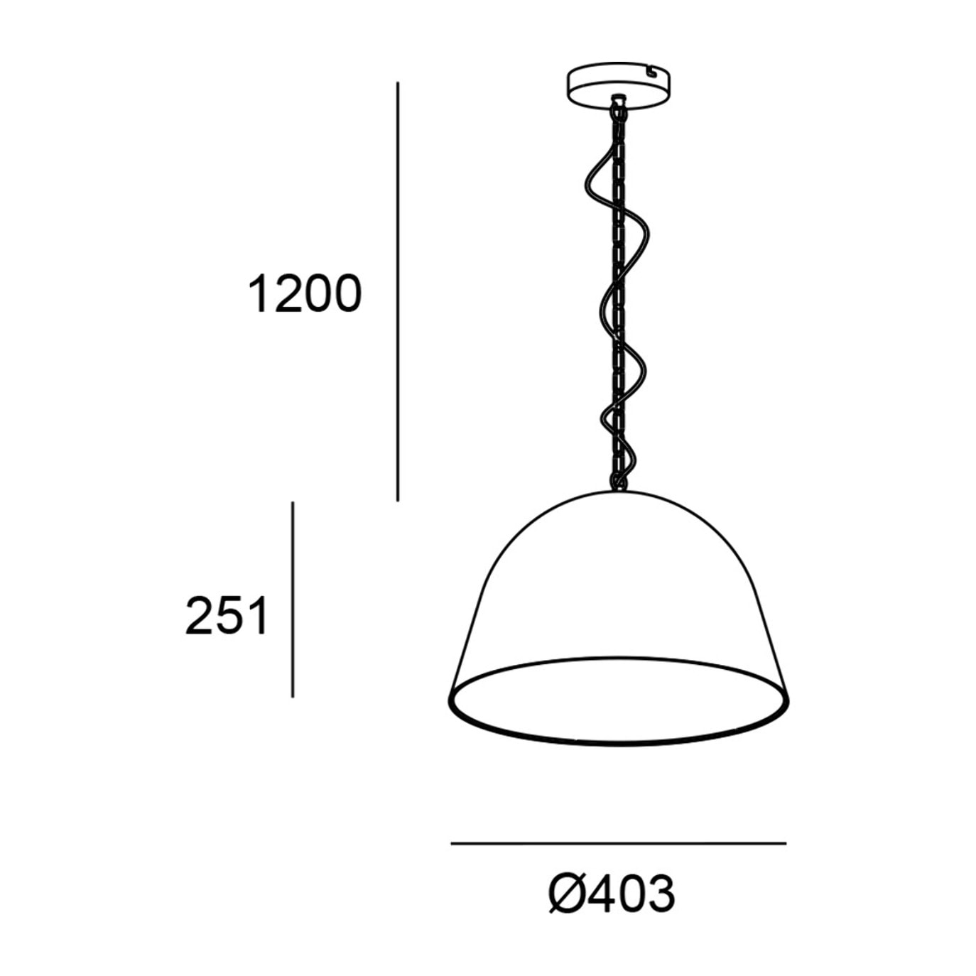 Forlight Cortic lampara colgante de rattan natural / negro para bombilla E27
