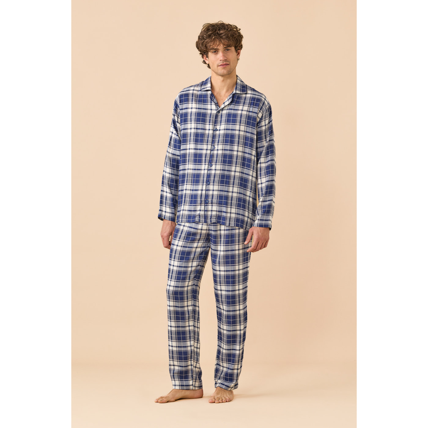 Pigiama uomo flanella articolo tartan. Noidinotte